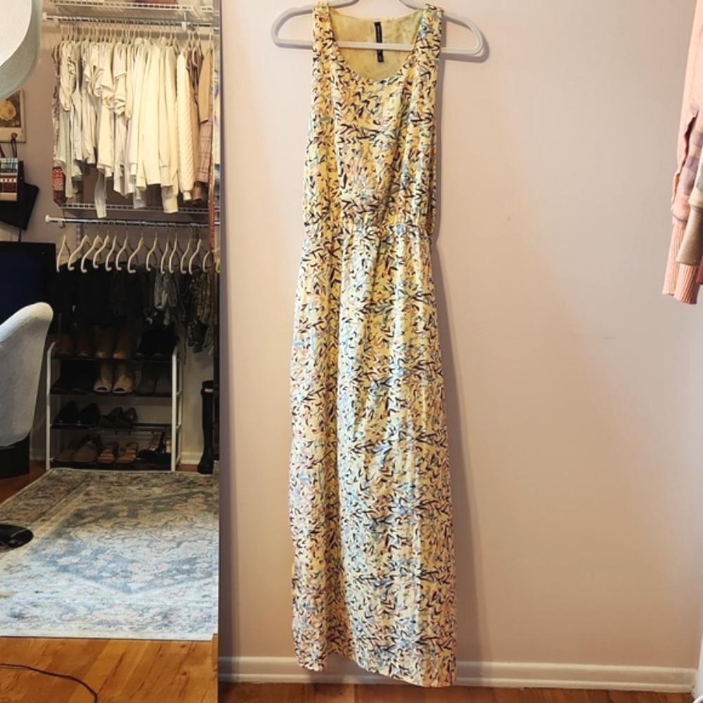 Like New Walter Baker yellow razor back dress